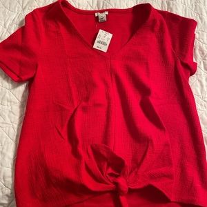 Jcrew Tshirt Blouse - new with tags - xs